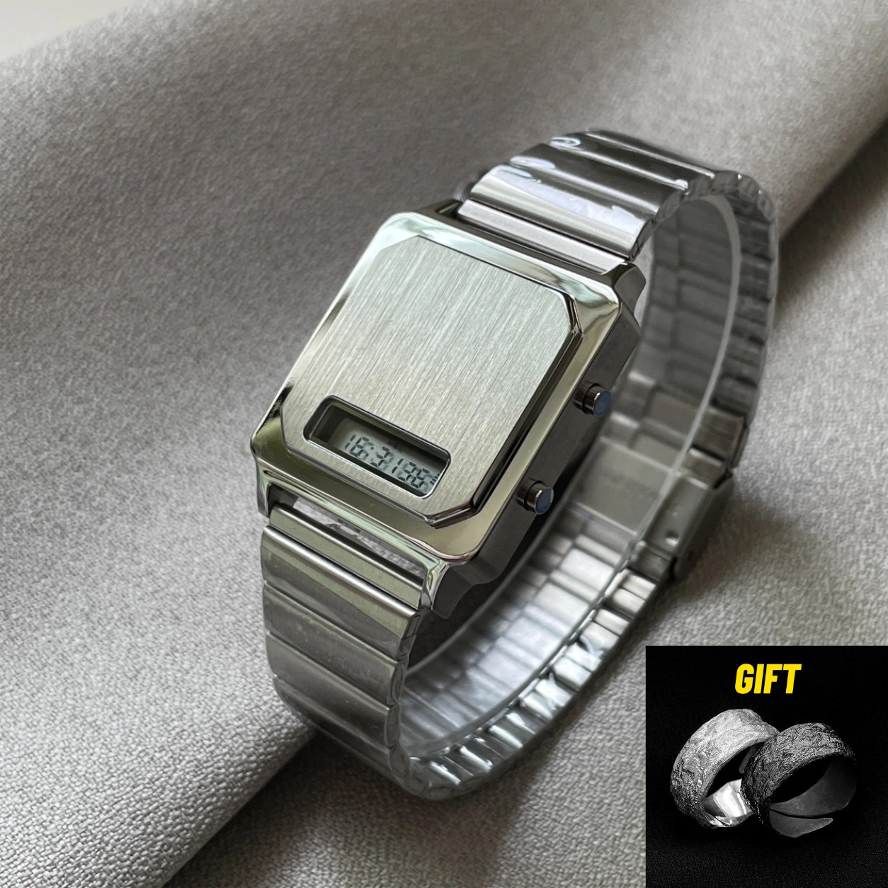 Electronics Gadgets For Men - CILOA Nieuw vierkant elektronisch horloge voor