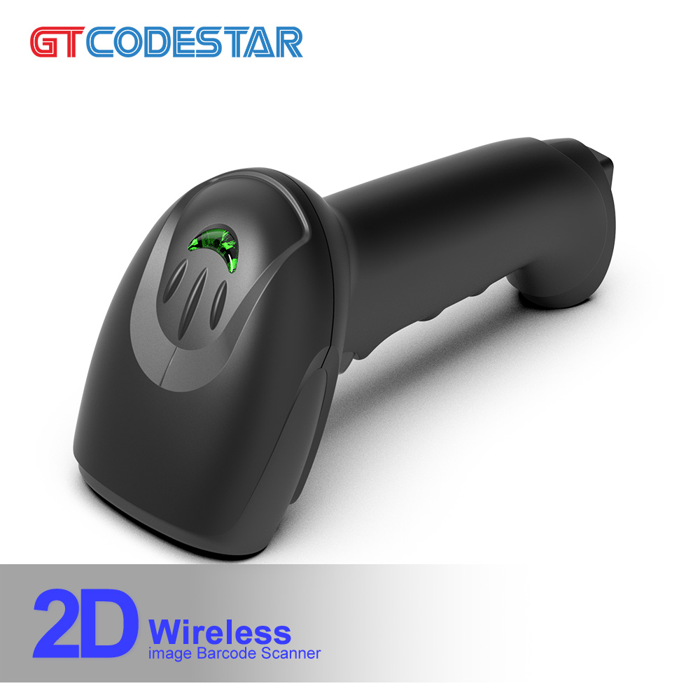 Barcode Scanner Wireless - GTCODESTAR QR Draadloze 1D 2D Barcodescanner