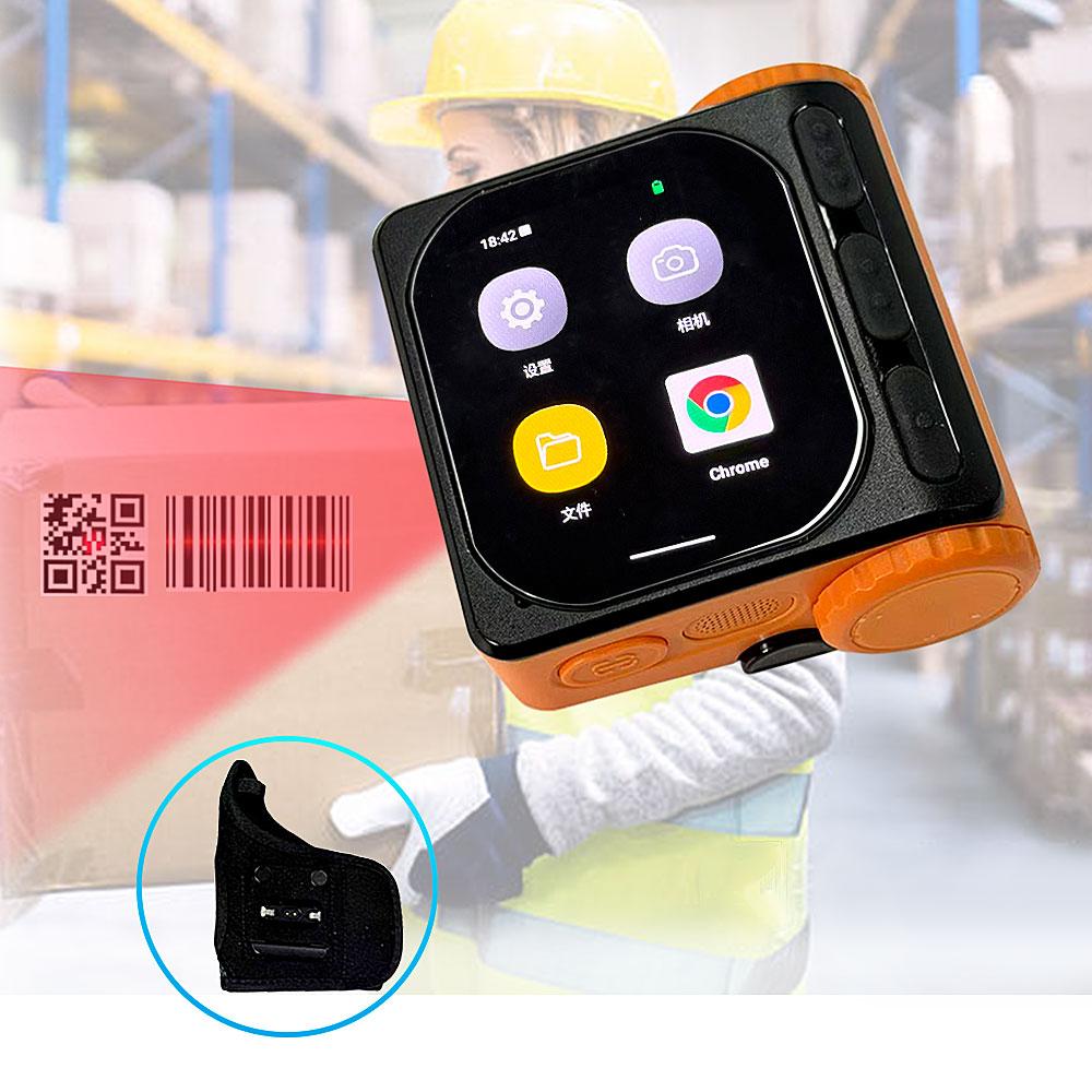 Barcode Scanner Wireless - Edoo Draagbare Draadloze BT Vinger Ring