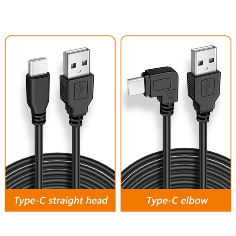 Electronics And Gadgets With C - Extra lange 3,5 m USB-naar-Type-C-stroomkabel met