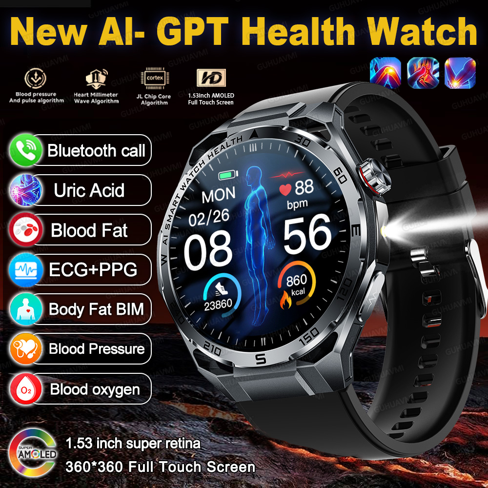 Laser Distance Measure - 2026 Nieuwe Nauwkeurige AI Diagnose Smartwatch