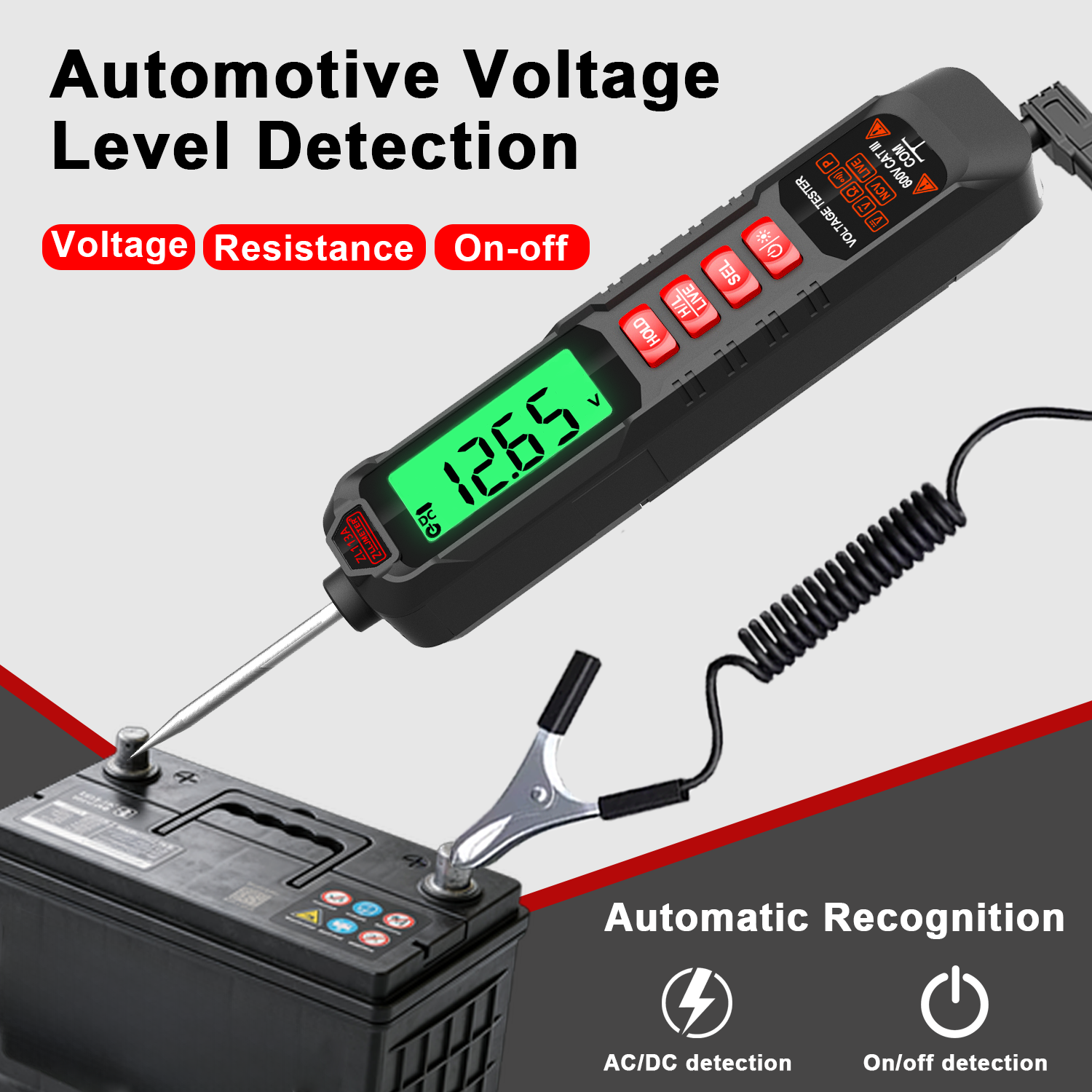 Smart Pen Digital - Slimme auto-circuittester Digitale pen-multimeter AC DC-spanningsweerstand