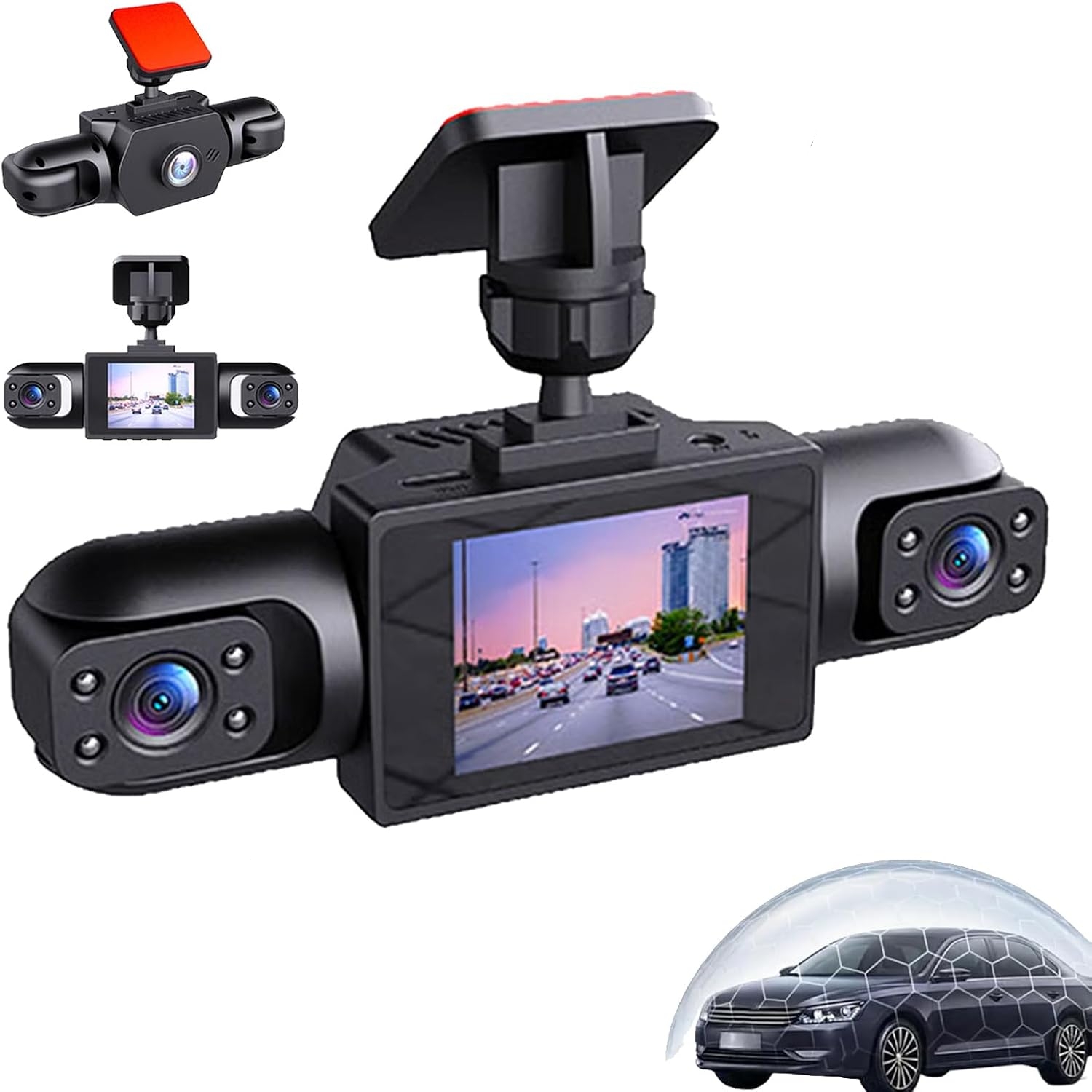 Panoramic Dash Cam 360 - Allround 360 graden 1080P panoramische dashcam