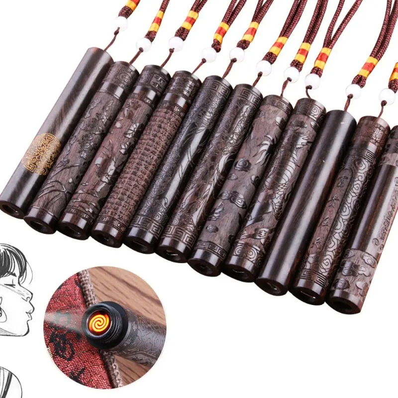 Electronics Gadgets For Men - Creatieve Carving Sandelhout Elektronische Aansteker Draagbare
