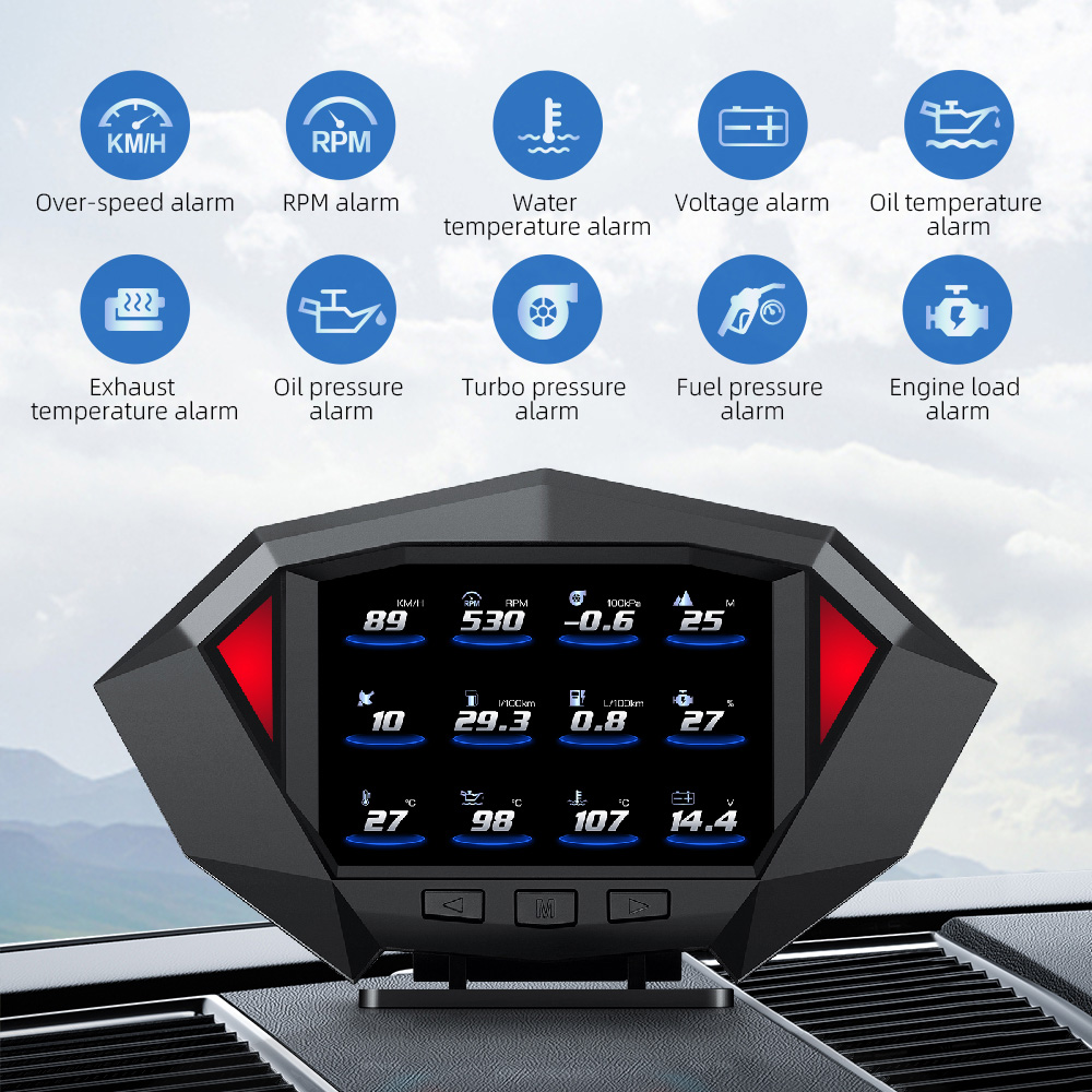 Electronics Gadgets For Car - Auto Hud P1 Obd2 Head Up