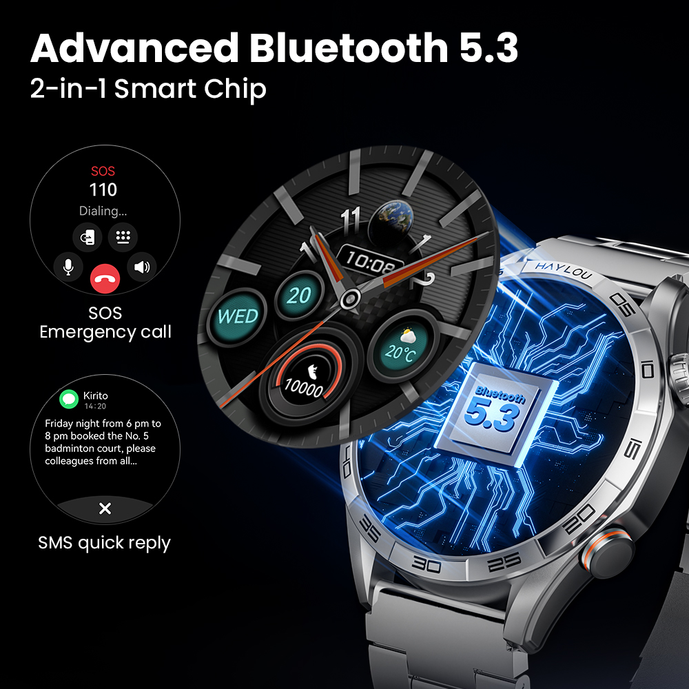 HAYLOU Solar 5 Smartwatch met  - Electronics Gadgets For Men recensie en prijs