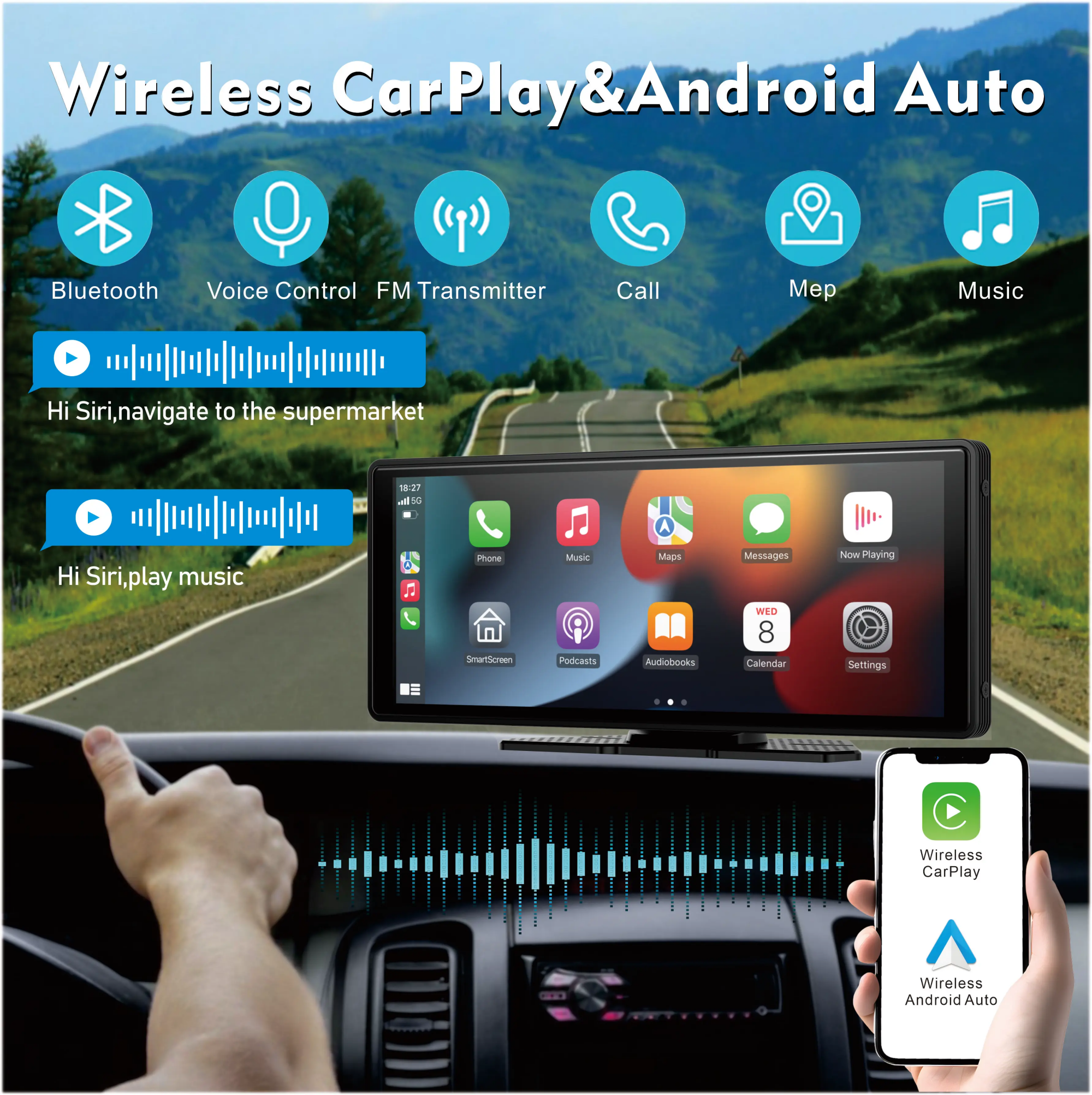 Universeel draagbaar draadloos - Electronics Gadgets For Car recensie en prijs