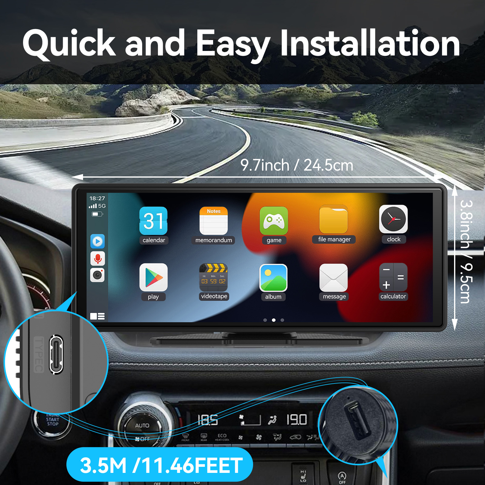 Universeel draagbaar draadloos - Electronics Gadgets For Car recensie en prijs