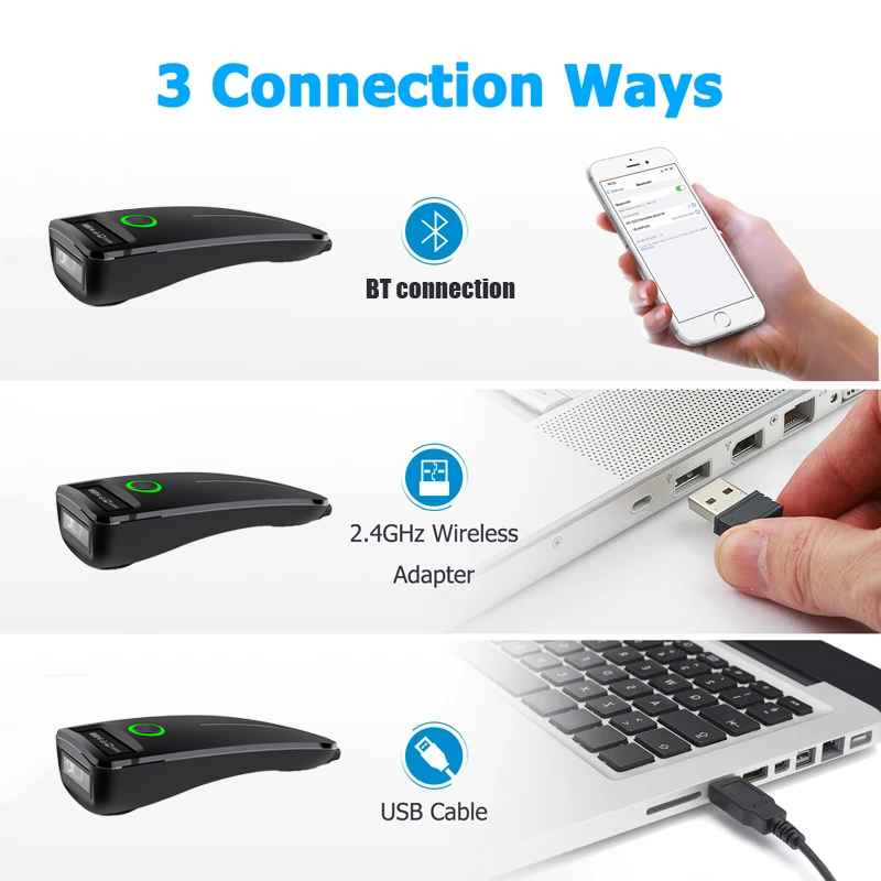 2D Barcodescanner W7 Mini Draa - Barcode Scanner Wireless recensie en prijs