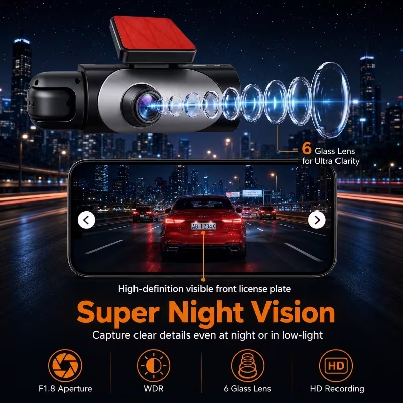 2/3-kanaals HD dashcam, 1080p  - Panoramic Dash Cam 360 recensie en prijs