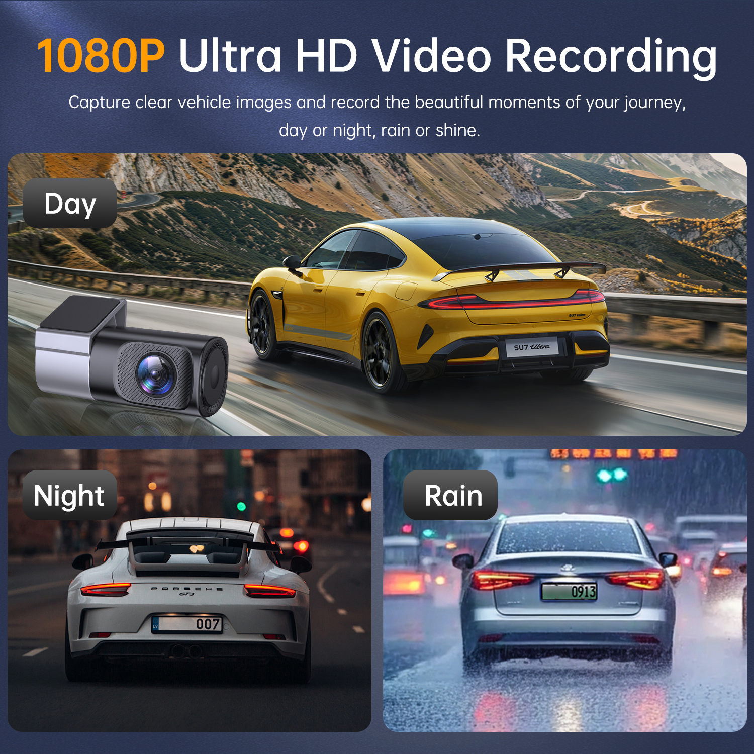 NIEUWE 1080P HD Auto Dashcam 3 - Panoramic Dash Cam 360 recensie en prijs