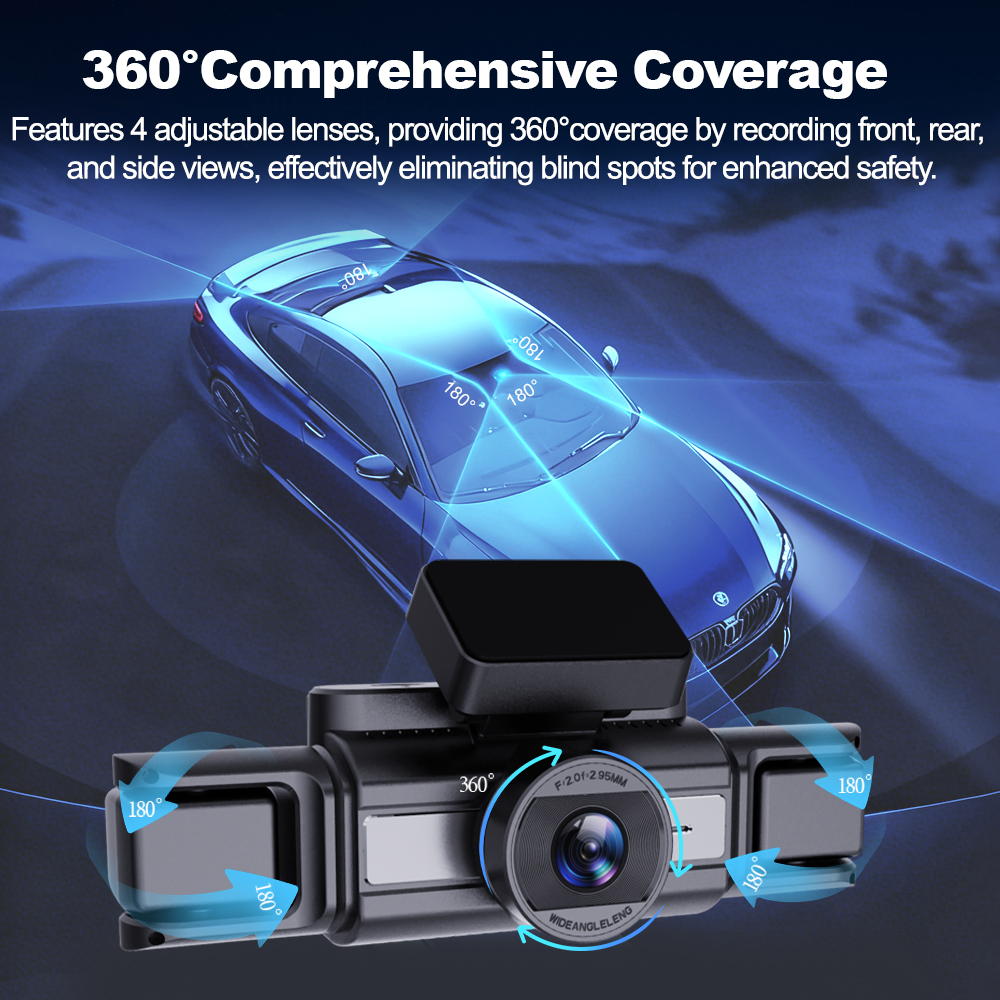 BEPOCAM 4-kanaals dashcam 4K f - Panoramic Dash Cam 360 recensie en prijs
