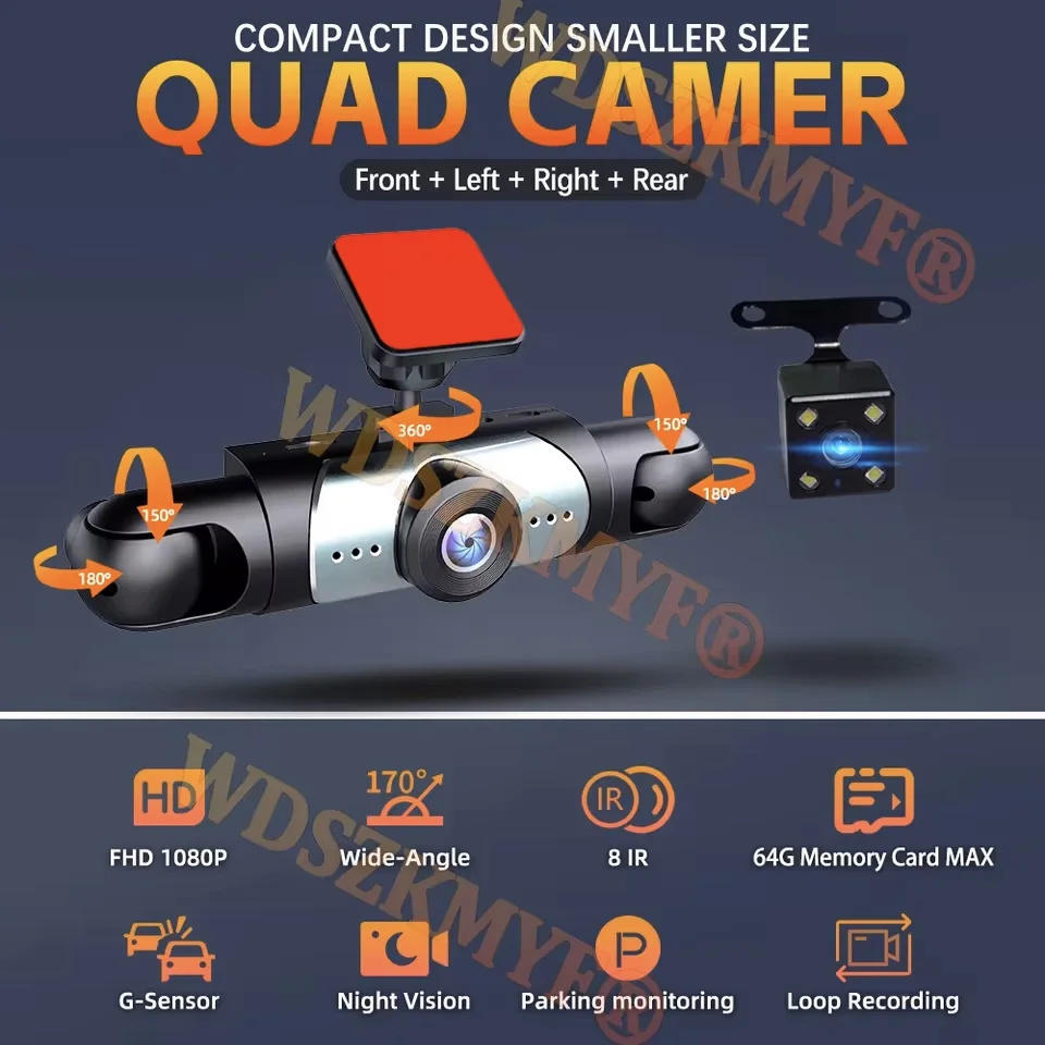 360 °   Panoramische Dashcam 1 - Panoramic Dash Cam 360 recensie en prijs