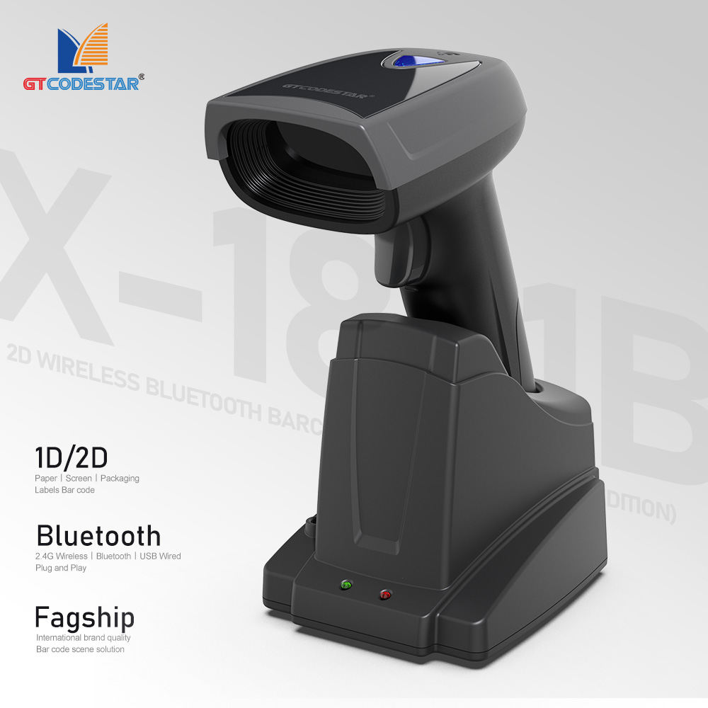 GTCODESTAR X-1801B Qr 1D 2D Ba - Barcode Scanner Wireless recensie en prijs