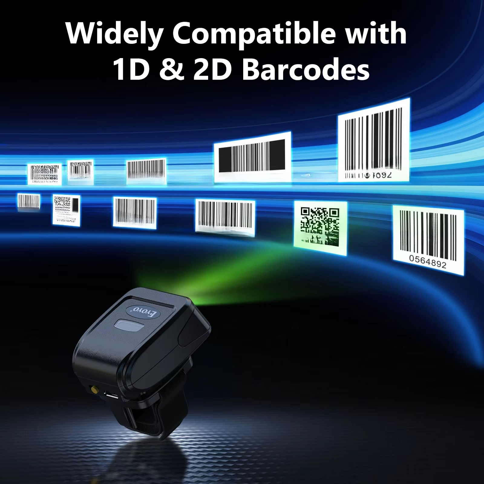 Eyoyo Bedrade en draadloze dub - Barcode Scanner Wireless recensie en prijs