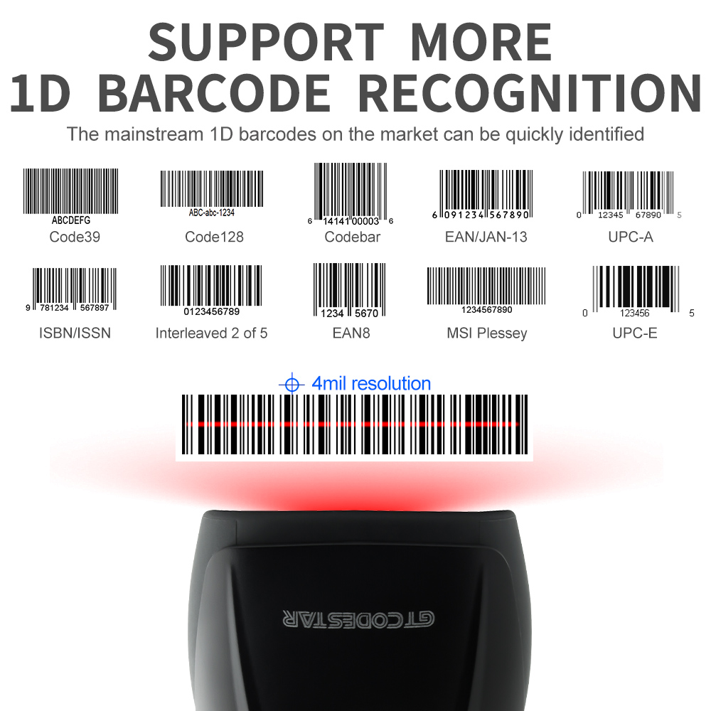 GTCODESTAR Hoge Kwaliteit Hand - Barcode Scanner Wireless recensie en prijs