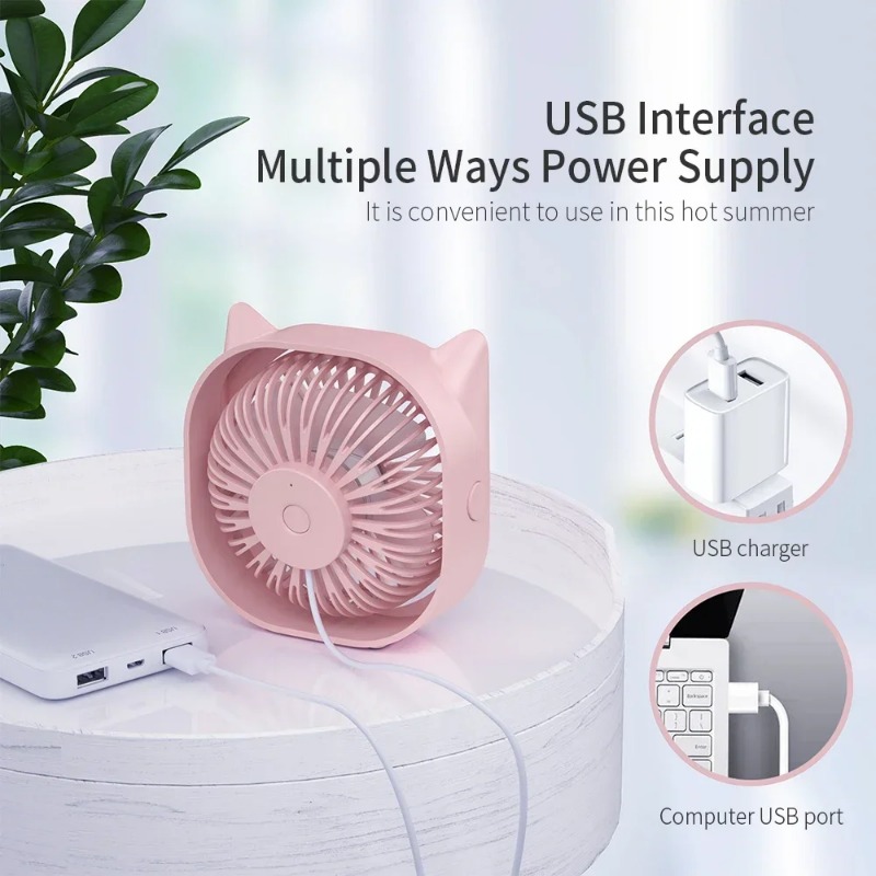 Mini USB-ventilator Tafel Klei - Smart Electronics Gadgets For Home recensie en prijs