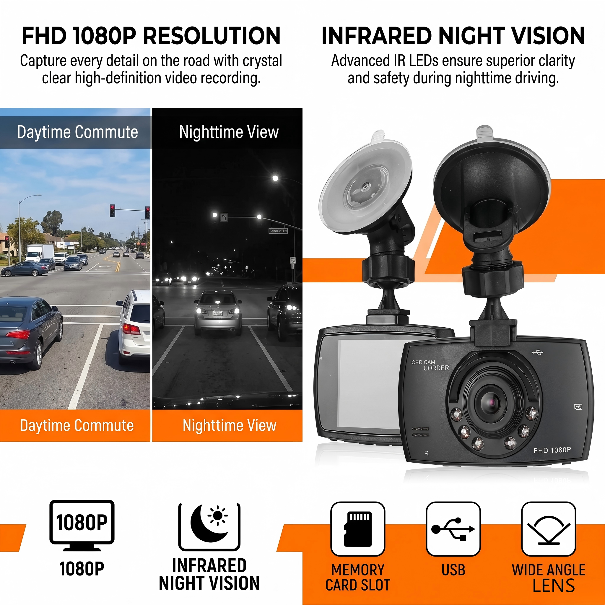 Ultra-HD 1080p panoramische da - Panoramic Dash Cam 360 recensie en prijs