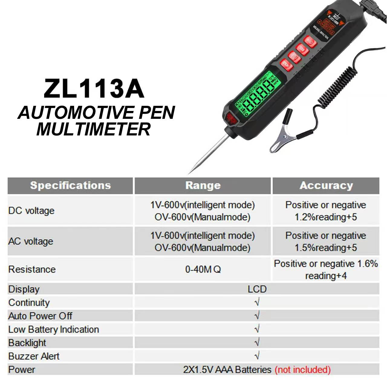 Slimme auto-circuittester Digi - Smart Pen Digital recensie en prijs