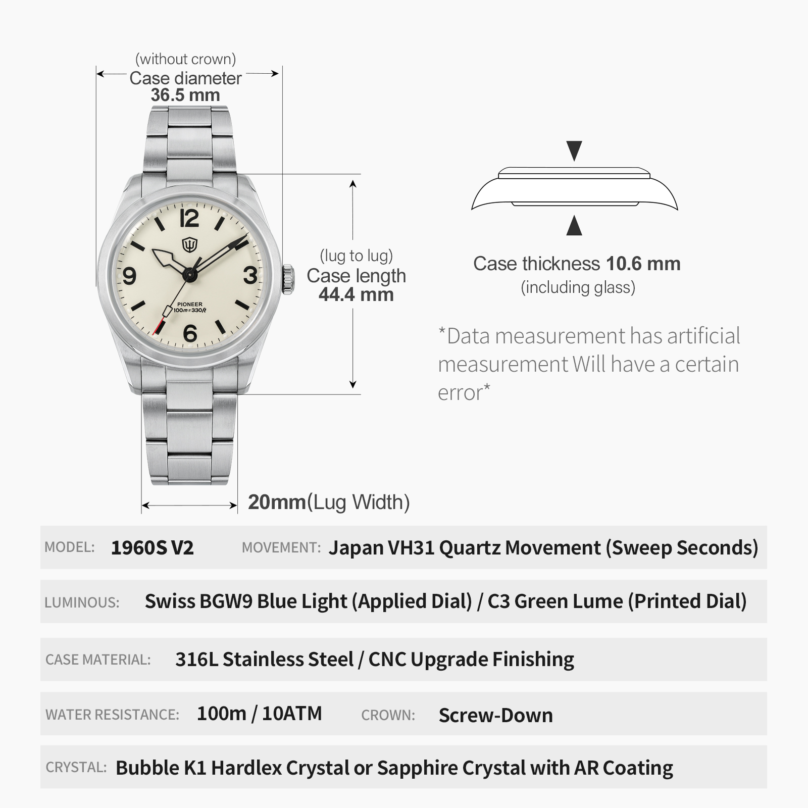 Watchdives WD1960S V2 Vintage  - Electronics Gadgets For Men recensie en prijs